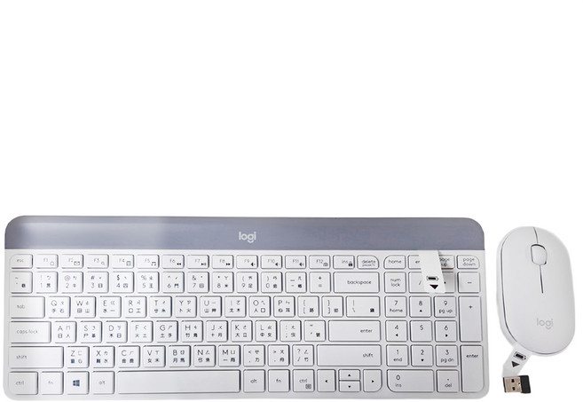 logitech 羅技 MK470 無線鍵盤滑鼠組, 白色, 1組