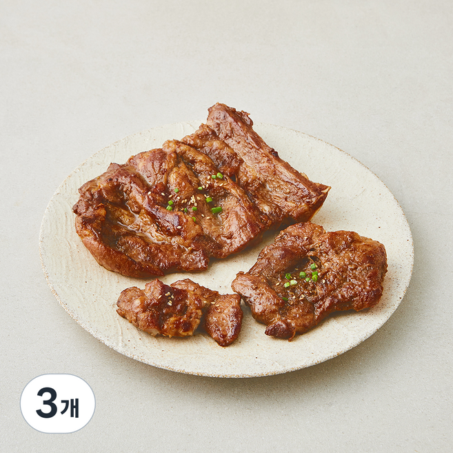 꿀맛나는세상 육즙가득 한돈 수원식 왕갈비, 500g, 3개