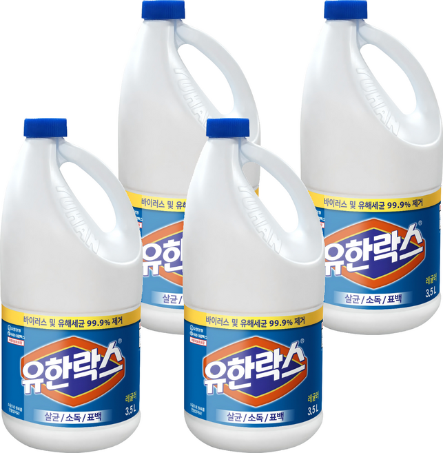 유한락스 레귤러, 3.5L, 4개