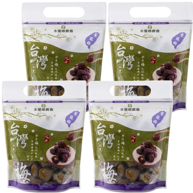 水里鄉農會 台灣梅 紫蘇, 500g, 4包