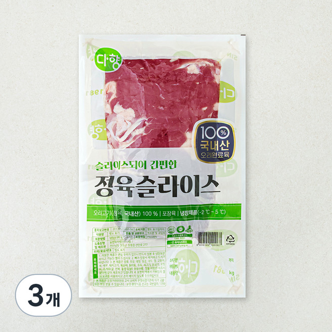 다향오리 오리로스 구이용 (냉장), 1kg, 3개
