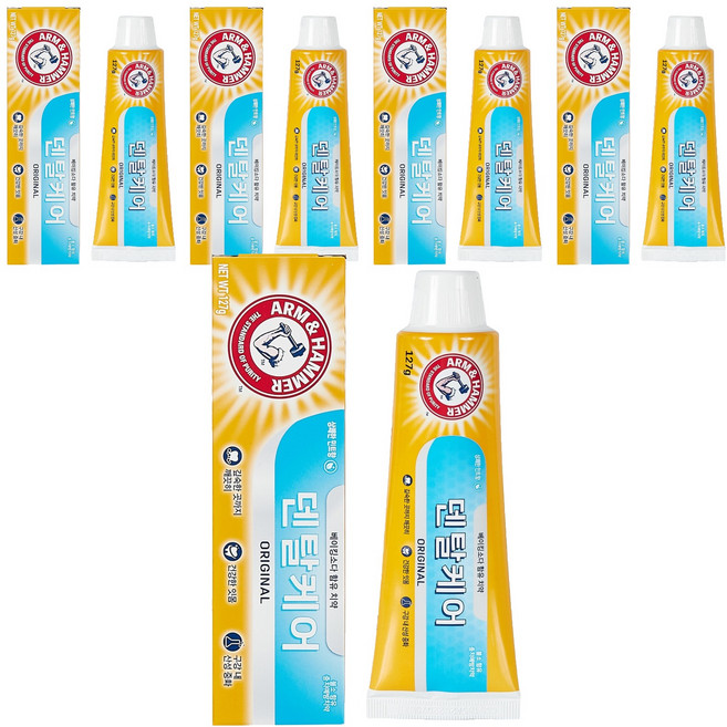 암앤해머 덴탈케어 오리지날 치약, 127g, 5개