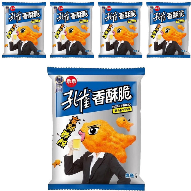 孔雀 香酥脆 香魚 非油炸, 104g, 5包
