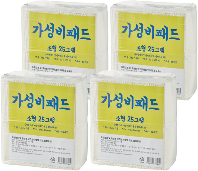 정직한패드 가성비 패드 소형 25g, 320개입, 1개