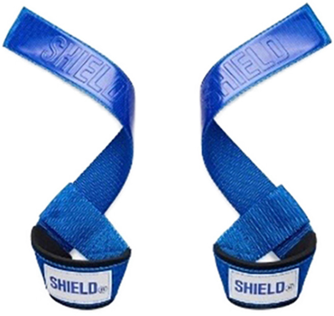 SHIELD 뉴 파워 리프팅 헬스 스트랩 좌우착용 세트, 네온블루, 1세트