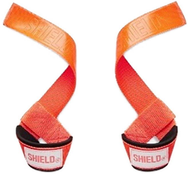 SHIELD 2024 NEW 파워 리프팅 헬스 스트랩 좌우착용 세트, 네온핑크, 1세트