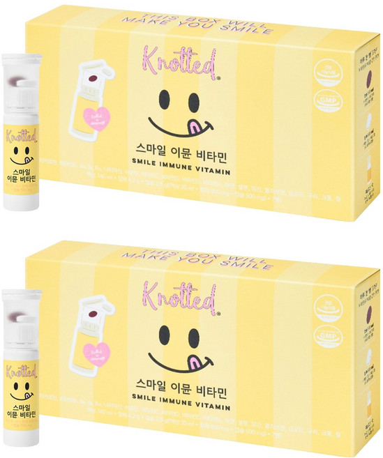 Smile Immune綜合維他命補充液&錠, 2個, 7瓶