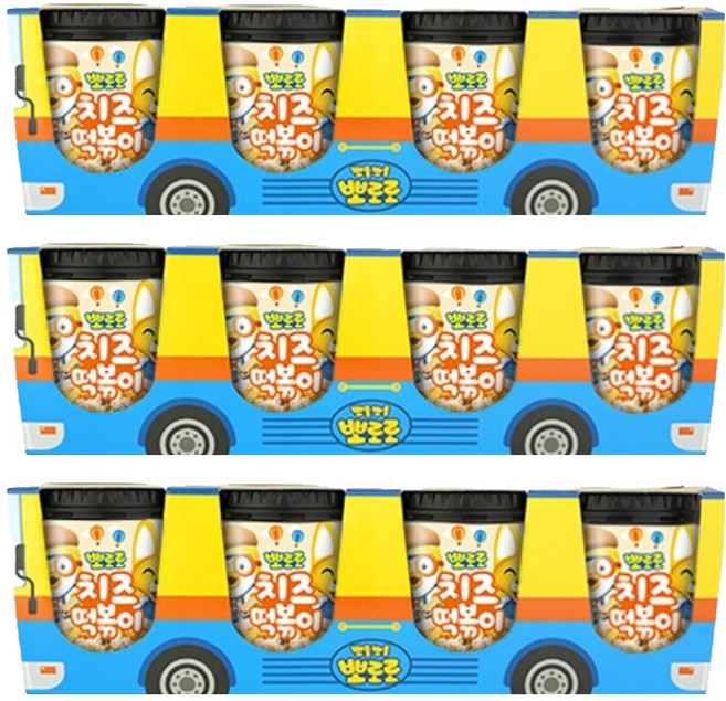 뽀로로 치즈 떡볶이, 110g, 12개