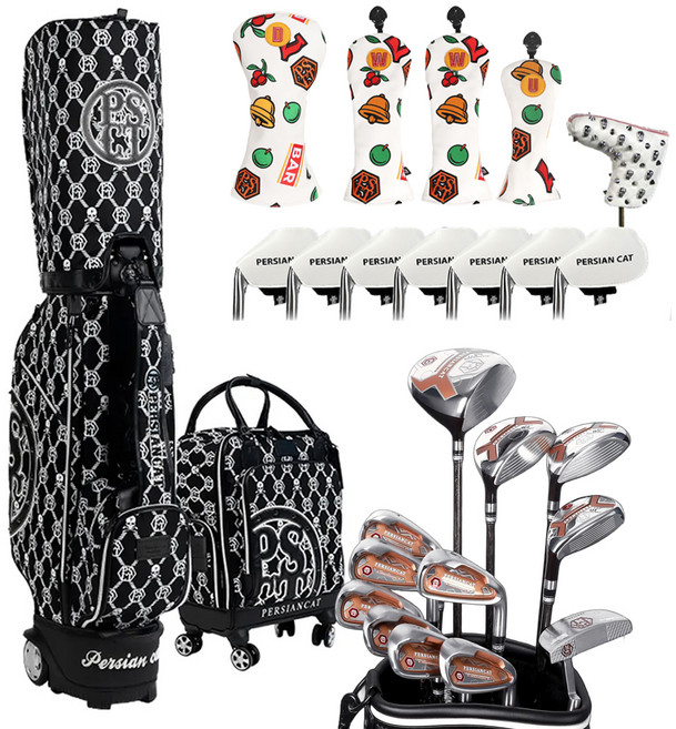 페르시안캣 여성용 프리미엄 골프 풀세트 블랙, PSCT