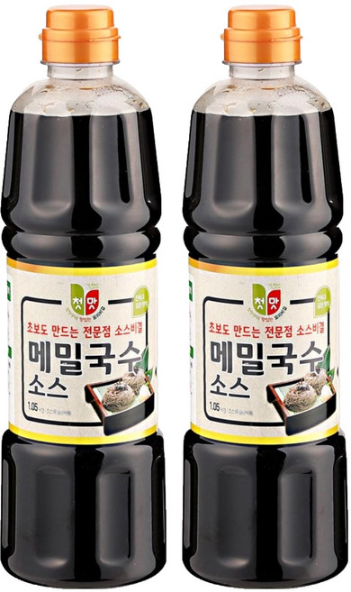 청우식품 메밀국수 소스, 1.05kg, 2개