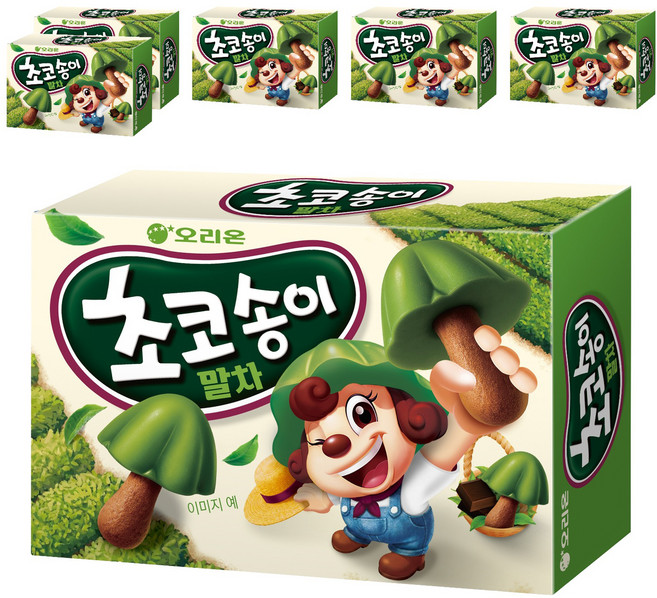 초코송이 오리온 말차맛, 6개, 45g