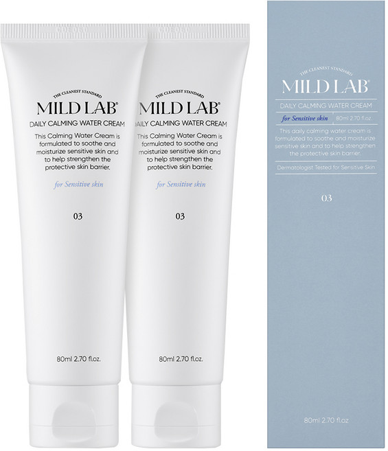 마일드랩 데일리 진정 수분크림, 80ml, 2개