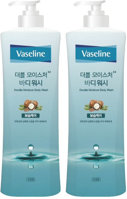 애경바세린 더블 모이스처 바디워시, 800ml, 2개
