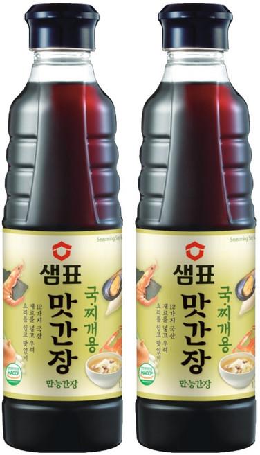 샘표 맛간장 국찌개용, 500ml, 2개