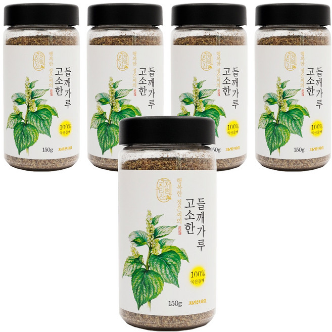 지리산처럼 행복한 정은씨의 고소한 들깨가루, 150g, 5개