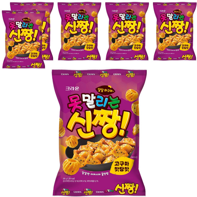 못말리는신짱 고구마 맛탕맛, 245g, 6개