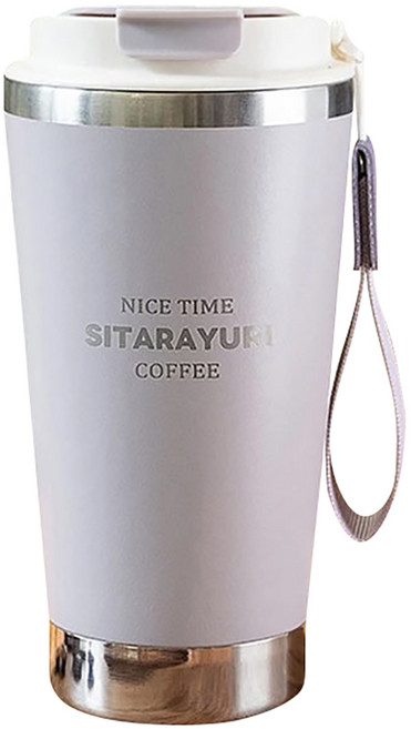 Sitarayuri 時光咖啡杯 8.8 x 8.8 x 17.7cm, 灰紫色, 580ml, 1個