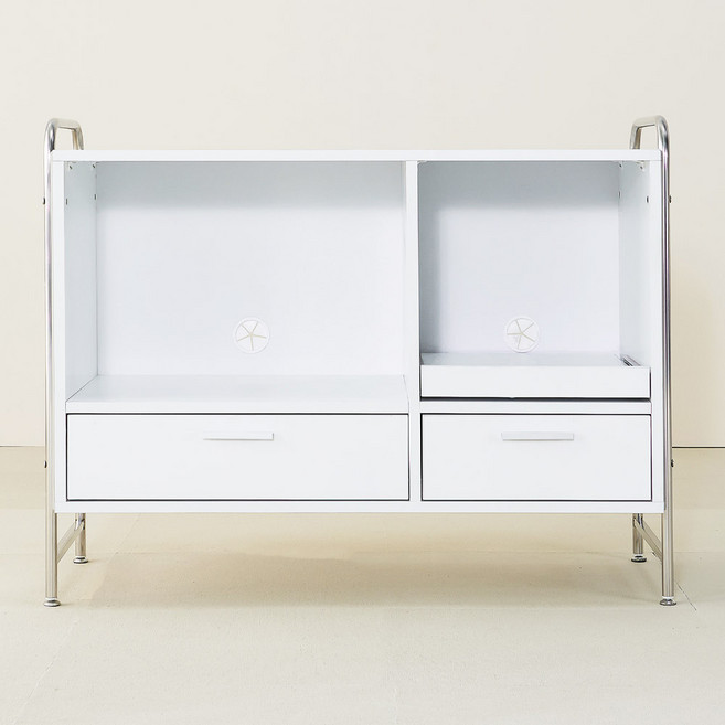 고래가구 국내제작 오아 LPM 상판 밥솥 렌지대 방문설치, 화이트, 4단