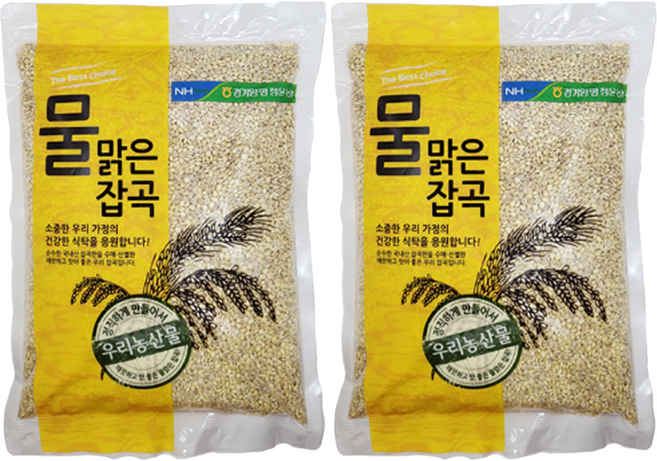 물맑은양평 청운농협 찰보리, 1kg, 2개