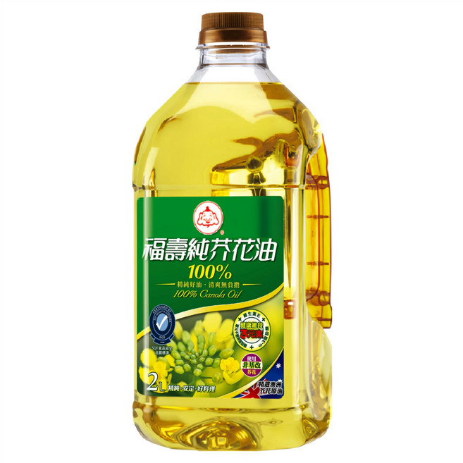 福壽實業 純芥花油, 2L, 1瓶