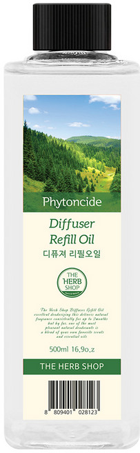더허브샵 디퓨저 리필 오일, 피톤치드, 500ml, 1개