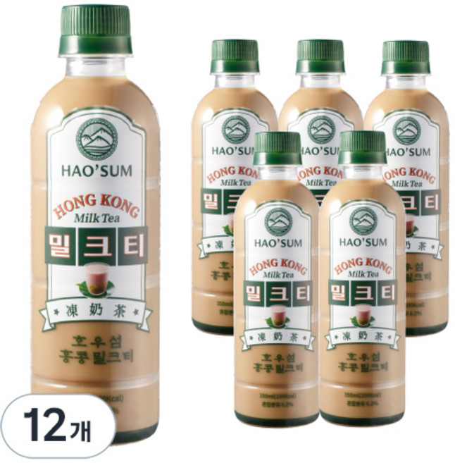 호우섬 홍콩 밀크티, 350ml, 12개