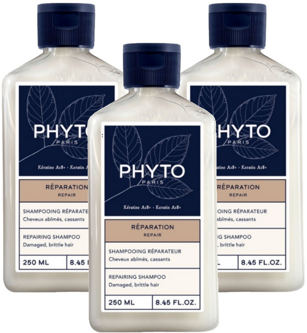 PHYTO 髮朵 深層修護能量洗髮精, 250ml, 3瓶
