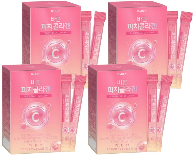 바른 피치 콜라겐 저분자 피쉬 펩타이드, 2.4g, 120개 - 쿠팡