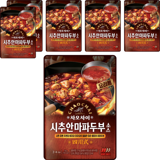 차오차이 시추안 마파두부 소스, 150g, 6개