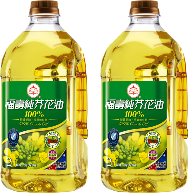 福壽實業 純芥花油, 2L, 2瓶