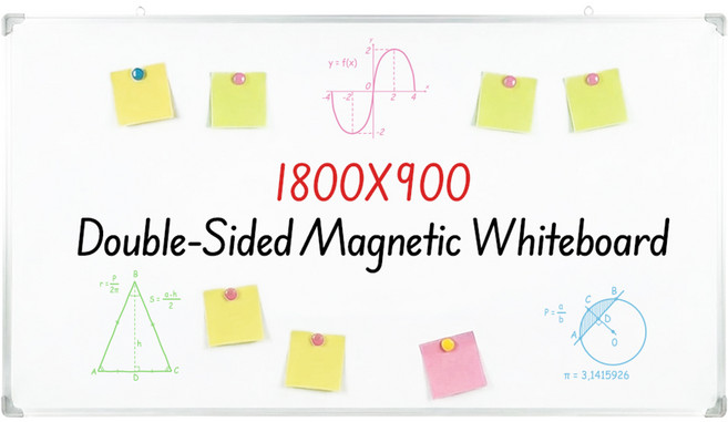 모더너리 벽걸이 자석 양면 화이트보드 칠판, 알루미늄