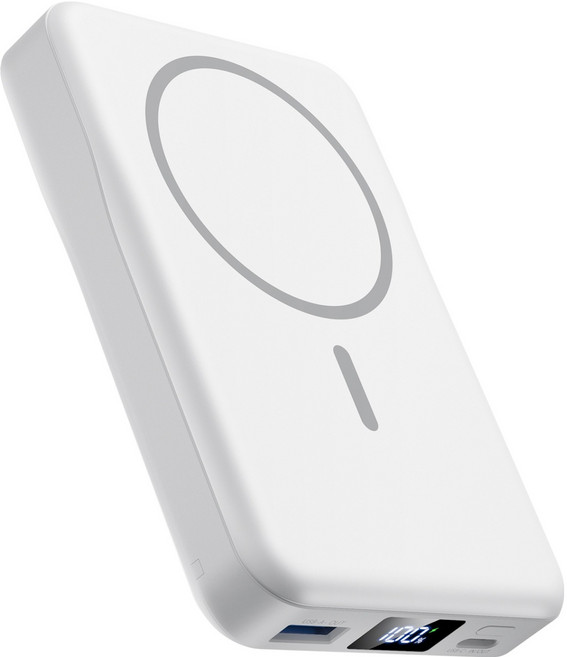 YINTO 맥세이프 보조배터리 10000mAh C타입, 화이트, W18