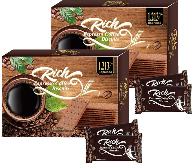 리치 에스프레소 커피 비스킷, 2개, 350g