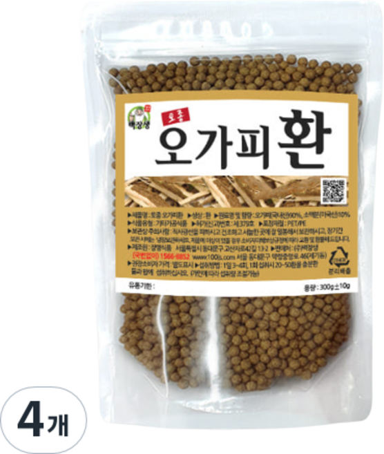백장생 토종 오가피환, 4개, 300g