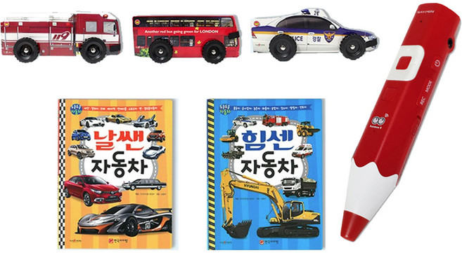 레인보우 B 세이펜 레드 64GB + 동글동글 자동차 5종