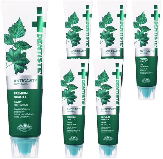 덴티스테 안티캐비티 치약, 100g, 6개
