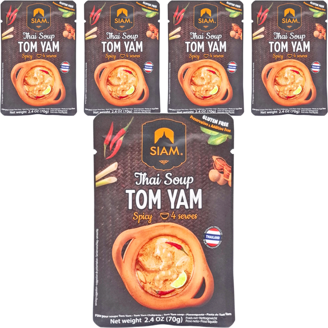 SIAM 冬蔭功湯膏, 70g, 5包