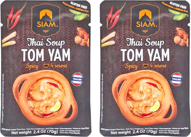 SIAM 冬蔭功湯膏, 70g, 2包