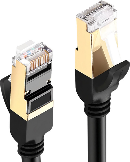 UGREEN 綠聯 CAT7 網路線 FTP版, 0.5m, 黑色, 1條