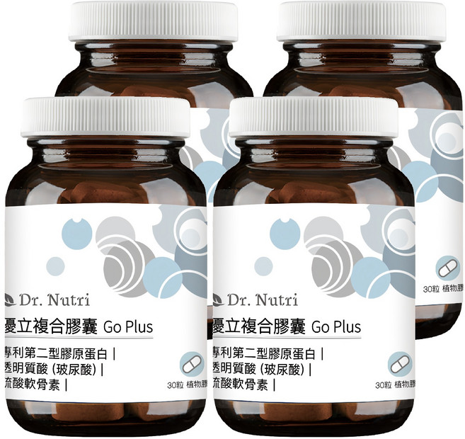 Dr. Nutri 芯漾生醫 優立複合膠囊 Go Plus, 30顆, 430mg, 4瓶