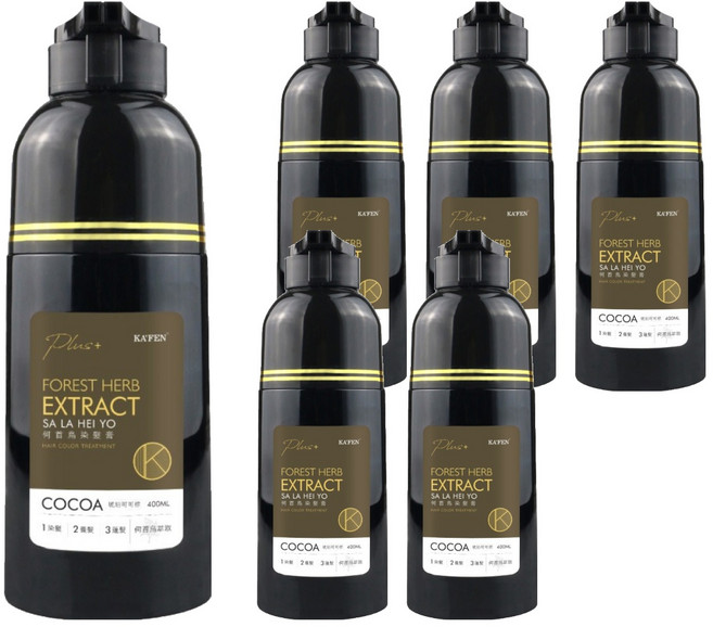 KA'FEN 卡氛 Plus+ 何首烏染髮膏, 琥珀可可棕, 6件