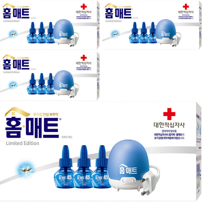 홈매트 리퀴드 에스 코드형 훈증기 + 리필 3p 세트, 4세트