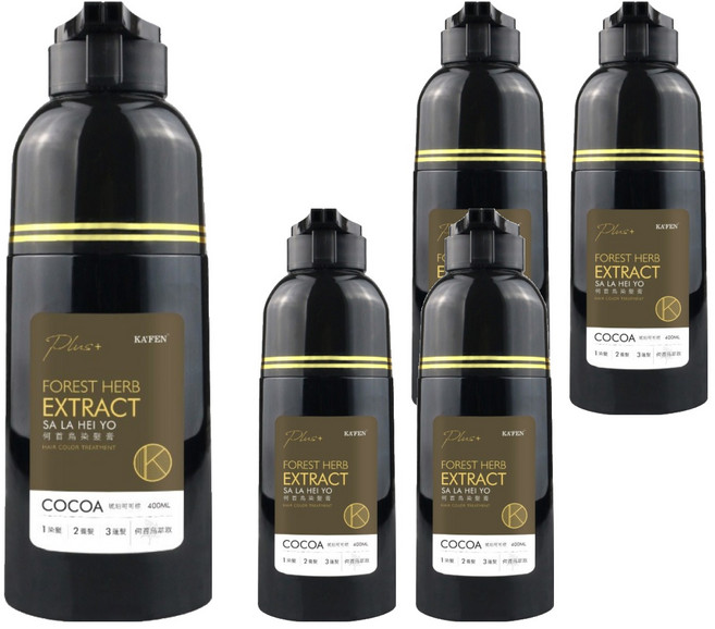 KA'FEN 卡氛 Plus+ 何首烏染髮膏, 琥珀可可棕, 5件