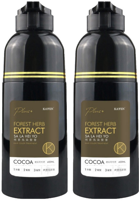 KA'FEN 卡氛 Plus+ 何首烏染髮膏, 琥珀可可棕, 2件