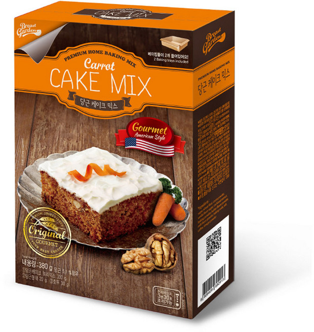 브레드가든 당근케이크믹스, 380g, 1개