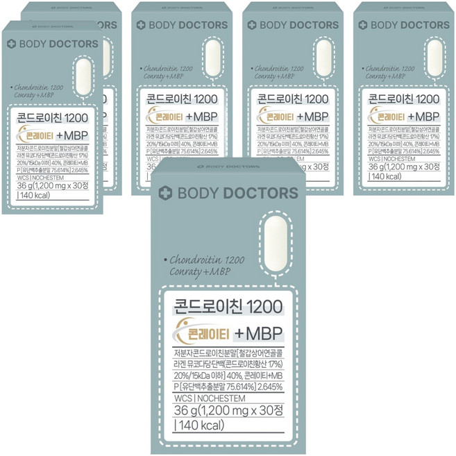 바디닥터스 콘드로이친 1200 콘레이티 + MBP, 30정, 6개