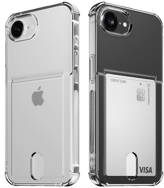 신지모루 범퍼 강화 4DX 에어팁 카드 수납 휴대폰 케이스