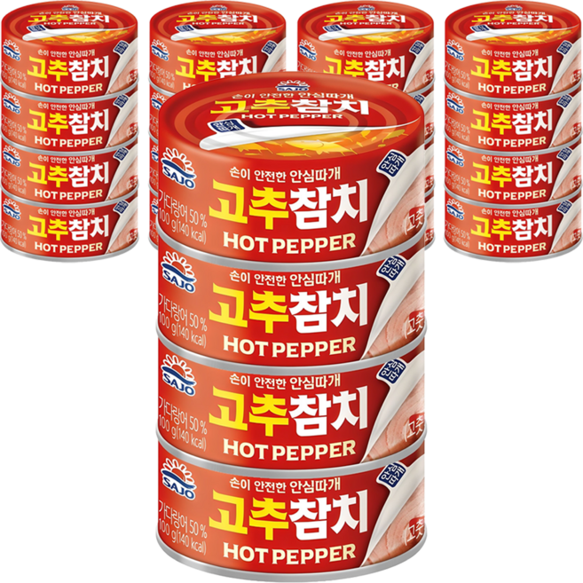사조오양 고추참치 안심따개, 100g, 20개