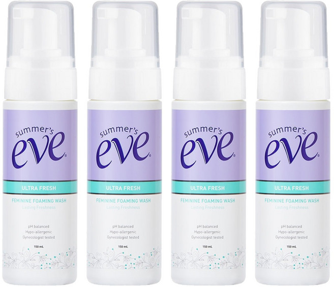 써머스이브 울트라 프레쉬 페미닌 포밍 워시, 150ml, 4개