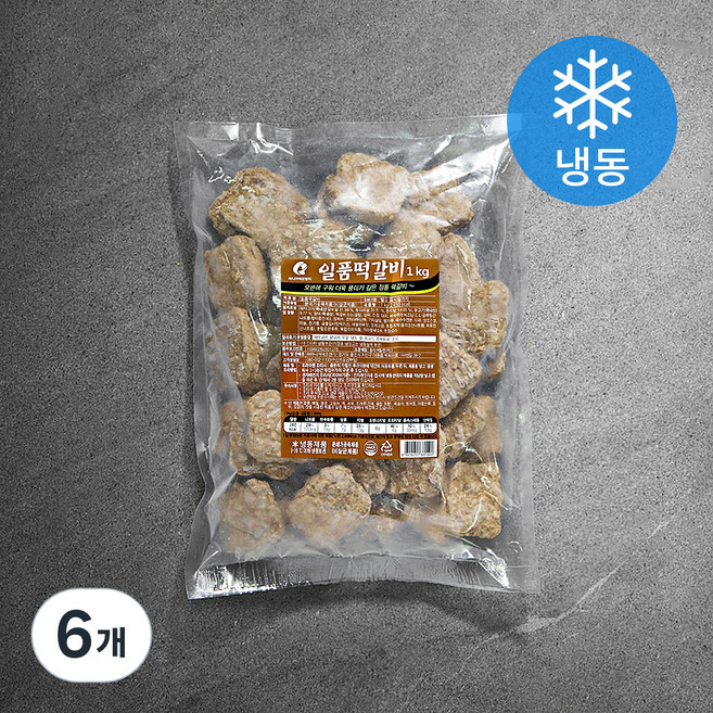 마니커에프앤지 일품떡갈비 (냉동), 1kg, 6개